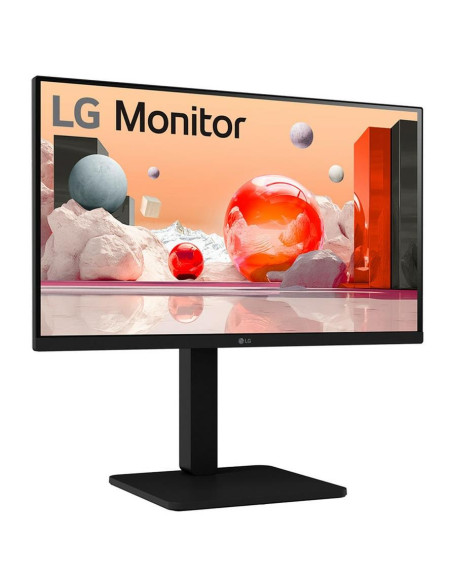 LCD Monitor, LG, 24BA550-B, 24", Panel IPS, 1920x1080, 16:9, 100 Hz, Matte, 5 ms, Speakers, Swivel, Pivot, Height adjustable, T