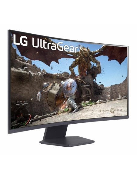 LCD Monitor, LG, 32GS60QC-B, 32", Gaming/Curved, Panel VA, 2560x1440, 16:9, 180 Hz, Matte, 1 ms, Tilt, 32GS60QC-B