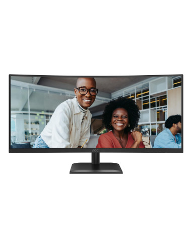 LCD Monitor, AOC, 34 ", 3440 x 1440 pixels, UltraWide Quad HD, Native aspect ratio 21:9, LCD, Curved, CU34E4CV