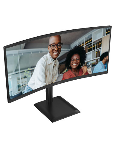 LCD Monitor, AOC, 34 ", 3440 x 1440 pixels, UltraWide Quad HD, Native aspect ratio 21:9, LCD, Curved, CU34E4CV