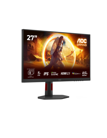 LCD Monitor, AOC, 27 ", 3840 x 2160 pixels, 4K Ultra HD, Native aspect ratio 16:9, LED, Flat, U27G4R