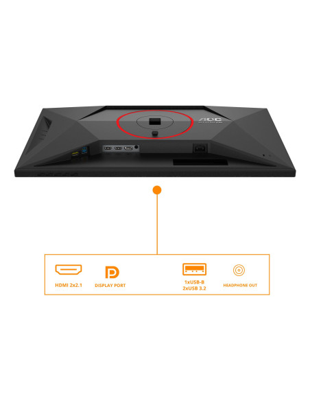 LCD Monitor, AOC, 27 ", 3840 x 2160 pixels, 4K Ultra HD, Native aspect ratio 16:9, LED, Flat, U27G4R