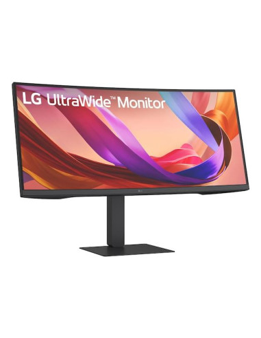 LCD Monitor, LG, 34 ", 3440 x 1440 pixels, Wide Quad HD, Native aspect ratio 21:9, LCD, Curved, 34U650A-B