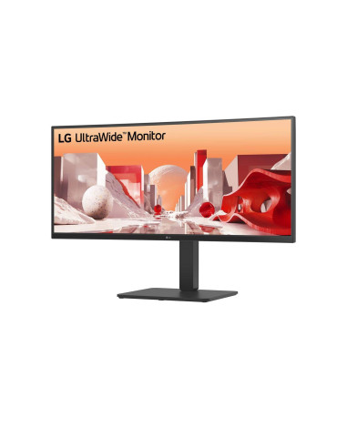 LCD Monitor, LG, 34 ", 3440 x 1440 pixels, Wide Quad HD, Native aspect ratio 21:9, LCD, Curved, 34BA75QE-B