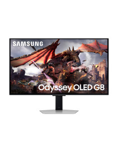 Monitor, SAMSUNG, 32", Gaming/Smart/4K, Panel OLED, 3840x2160, 16:9, 0.03 ms, Speakers, Swivel, Pivot, Height adjustable, Tilt,