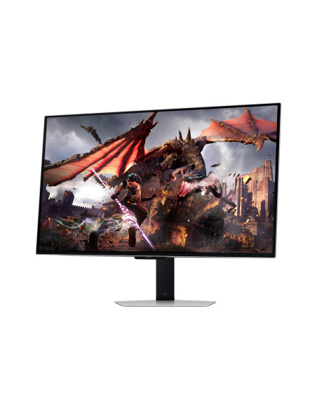 Monitor, SAMSUNG, 32", Gaming/Smart/4K, Panel OLED, 3840x2160, 16:9, 0.03 ms, Speakers, Swivel, Pivot, Height adjustable, Tilt,