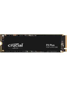 SSD, CRUCIAL, P3 Plus, 1TB, M.2, NVMe, 3D NAND, Write speed 3600 MBytes/sec, Read speed 5000 MBytes/sec, TBW 220 TB, MTBF 15000