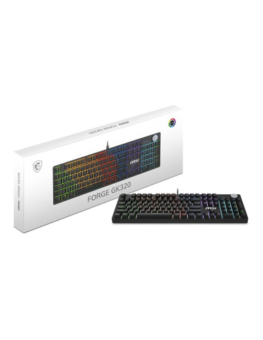 KEYBOARD GAMING BLACK US/FORGE GK310 RED MSI