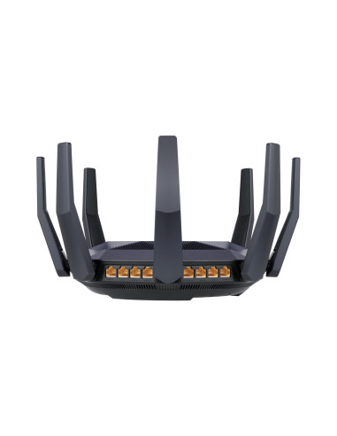 Wireless Router, ASUS, 6000 Mbps, Mesh, Wi-Fi 6, USB 3.1, 9x10/100/1000M, 1x10GbE, 1xSPF+, Number of antennas 8, RT-AX89X