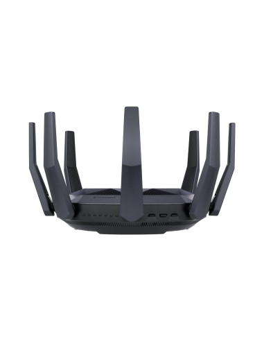 Wireless Router, ASUS, 6000 Mbps, Mesh, Wi-Fi 6, USB 3.1, 9x10/100/1000M, 1x10GbE, 1xSPF+, Number of antennas 8, RT-AX89X