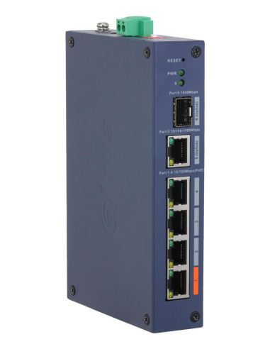 Switch, DAHUA, Switch type Managed, Switch layer L2, Form factor Desktop, 4xRJ-45 ports, RJ-45 Ports Type Fast Ethernet (10/100