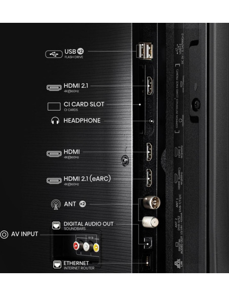 TV Set, HISENSE, 43 ", 4K Ultra HD, 3840 x 2160 pixels, Flat, 16:9, LED, 43A6Q