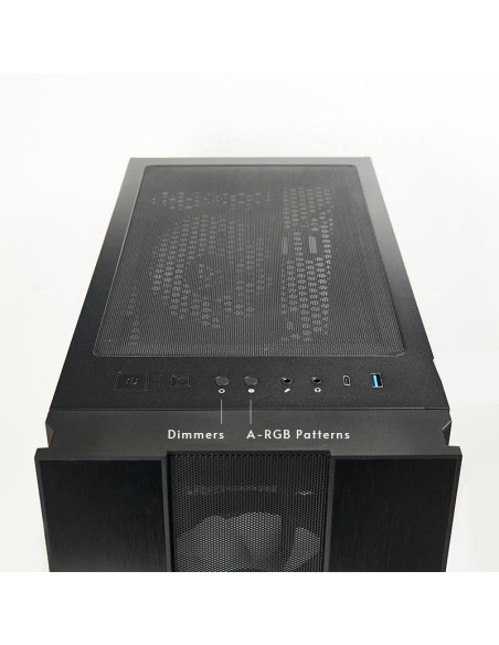 Case, CHIEFTEC, HUNTER 2, MidiTower, Not included, ATX, MicroATX, MiniITX, Colour Black, GS-02B-OP