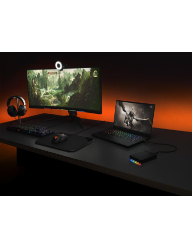 External HDD, SEAGATE, FireCuda, 2TB, USB 3.2, Colour Black, STKL2000400