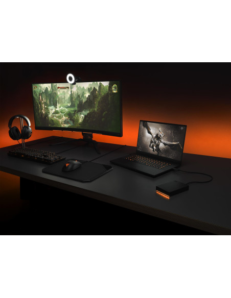 External HDD, SEAGATE, FireCuda, 2TB, USB 3.2, Colour Black, STKL2000400