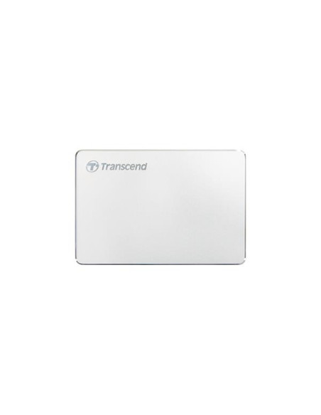 External HDD, TRANSCEND, StoreJet, 1TB, USB 3.1, Colour Silver, TS1TSJ25C3S