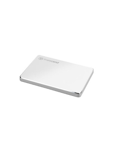 External HDD, TRANSCEND, StoreJet, 1TB, USB 3.1, Colour Silver, TS1TSJ25C3S