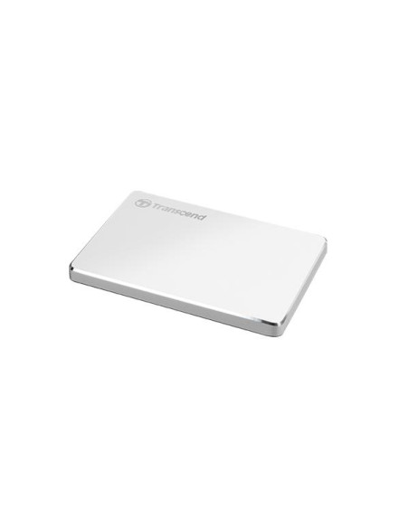 External HDD, TRANSCEND, StoreJet, 1TB, USB 3.1, Colour Silver, TS1TSJ25C3S