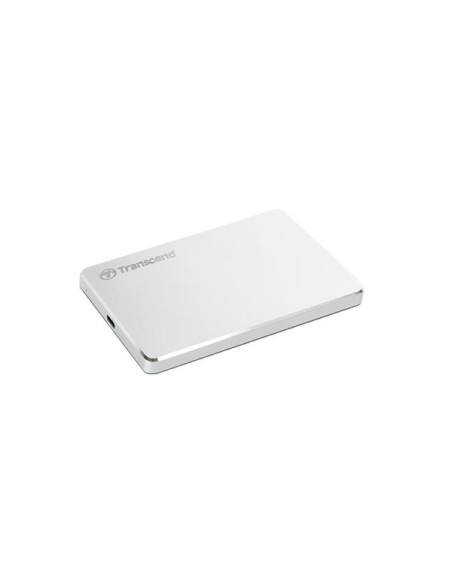External HDD, TRANSCEND, StoreJet, 1TB, USB 3.1, Colour Silver, TS1TSJ25C3S