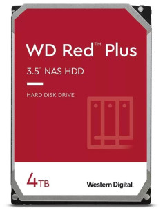 HDD, WESTERN DIGITAL, Red Plus, 4TB, SATA 3.0, 128 MB, 5400 rpm, 3,5", WD40EFZX