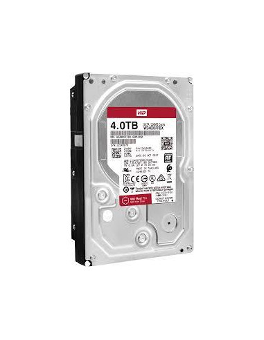 HDD, WESTERN DIGITAL, Red Pro, 4TB, SATA 3.0, 256 MB, 7200 rpm, 3,5", WD4003FFBX