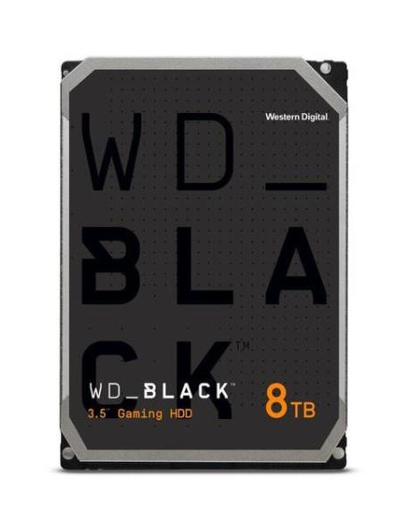 HDD, WESTERN DIGITAL, Black, 8TB, SATA, 256 MB, 7200 rpm, 3,5", WD8001FZBX