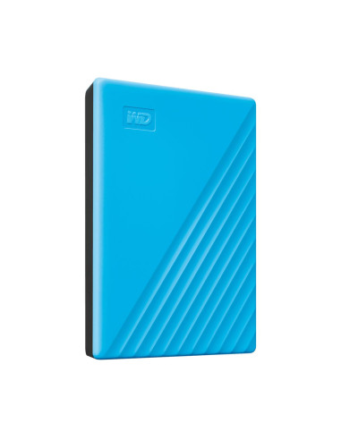External HDD, WESTERN DIGITAL, My Passport, 2TB, USB 2.0, USB 3.0, USB 3.2, Colour Blue, WDBYVG0020BBL-WESN