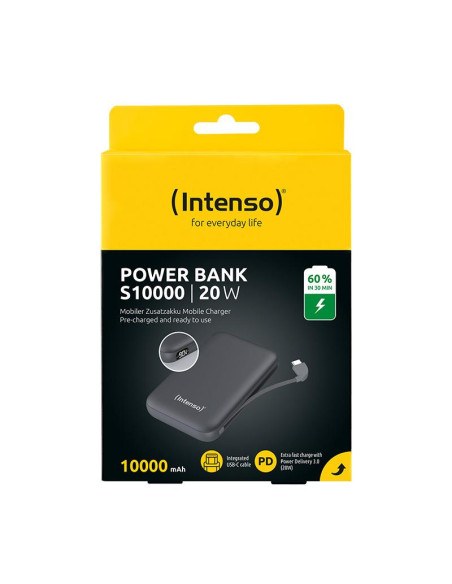 POWER BANK USB 10000MAH/GREY S10000 7333034 INTENSO