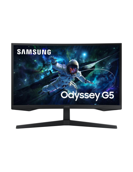 LCD Monitor, SAMSUNG, 27 ", 2560 x 1440 pixels, Wide Quad HD, Native aspect ratio 16:9, LED, Curved, LS27CG554EUXEN