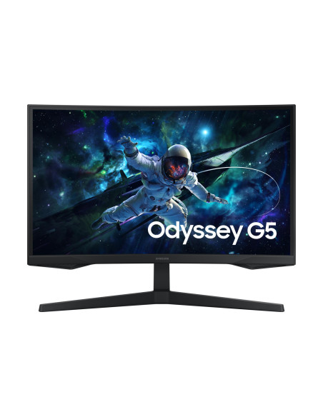 LCD Monitor, SAMSUNG, 27 ", 2560 x 1440 pixels, Wide Quad HD, Native aspect ratio 16:9, LED, Curved, LS27CG554EUXEN