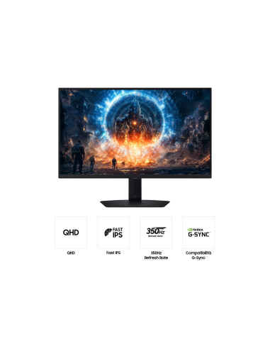 LCD Monitor, SAMSUNG, 27 ", 2560 x 1440 pixels, Quad HD, Native aspect ratio 16:9, LCD, Flat, LS27FG602EUXEN