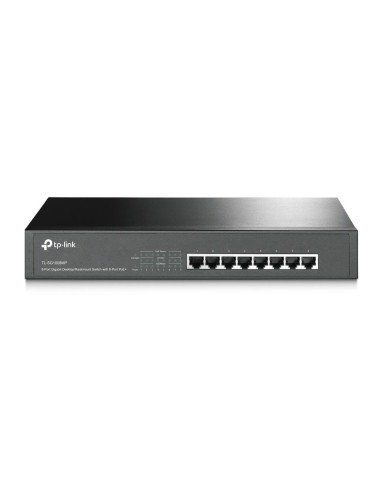 Switch, TP-LINK, TL-SG1008MP, PoE+ ports 8, TL-SG1008MP