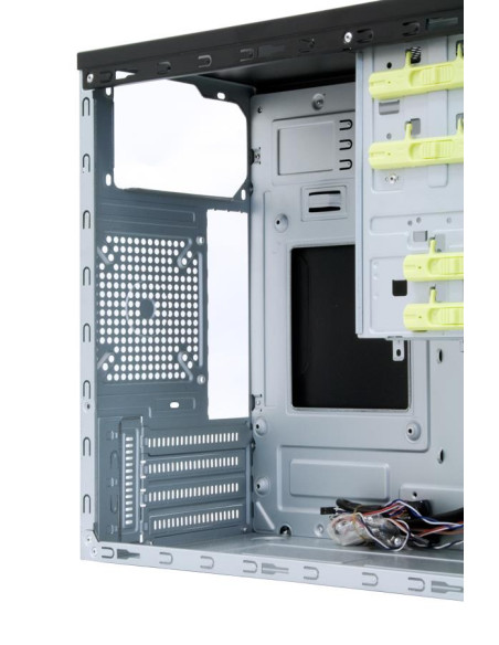 Case, CHIEFTEC, MiniTower, MicroATX, Colour Black, HT-01B-OP