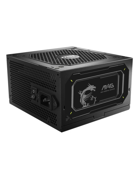 Power Supply, MSI, MAG A850GL PCIE5 II, 850 Watts, Efficiency 80 PLUS GOLD, PFC Active, MAGA850GLPCIE5II