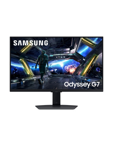 LCD Monitor, SAMSUNG, Odyssey G7, 27", Gaming, Panel IPS, 3840x2160, 16:9, 144Hz, 1 ms, Speakers, Swivel, Pivot, Height adjusta
