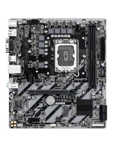 Mainboard, GIGABYTE, LGA1851, Micro-ATX, Memory DDR5, Memory slots 2, H810MS2H