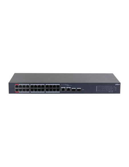Switch, DAHUA, CS4226-24ET-240, Desktop/pedestal, Rack 1U, 24x10Base-T / 100Base-TX, 2x10/100/1000BASE-T/SFP combo, 2, 26, PoE 