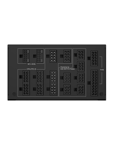 Power Supply, GIGABYTE, GP-UD1600PM PG5, 1600 Watts, Efficiency 80 PLUS PLATINIUM, PFC Active, GP-UD1600PMPG5