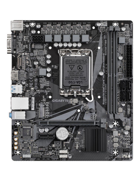 Mainboard, GIGABYTE, Intel H610, LGA1700, Micro-ATX, Memory DDR4, Memory slots 2, 1xPCI-Express 3.0 1x, 1xPCI-Express 4.0 16x, 