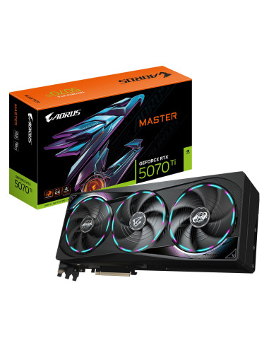 Graphics Card, GIGABYTE, NVIDIA GeForce RTX 5070 Ti, 16 GB, GDDR7, 256 bit, PCIE 5.0 16x, GPU 2670 MHz, Dual Slot Fansink, 1xHD