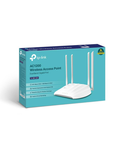 Access Point, TP-LINK, 1200 Mbps, IEEE 802.11a, IEEE 802.11b, IEEE 802.11g, IEEE 802.11n, IEEE 802.11ac, 1x10/100/1000M, TL-WA1