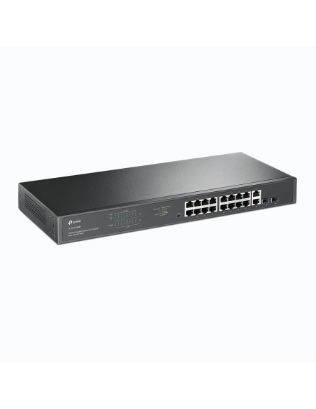 Switch, TP-LINK, TL-SG1218MP, Desktop/pedestal, Rack, 16x10Base-T / 100Base-TX / 1000Base-T, PoE+ ports 16, 250 Watts, TL-SG121