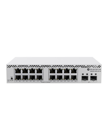 Switch, MIKROTIK, 16x10Base-T / 100Base-TX / 1000Base-T, CSS318-16G-2S+IN