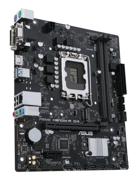 Mainboard, ASUS, Intel H610, LGA1700, Micro-ATX, Memory DDR4, Memory slots 2, 1xPCI-Express 1x, 1xPCI-Express 16x, 1xM.2, 1x15p