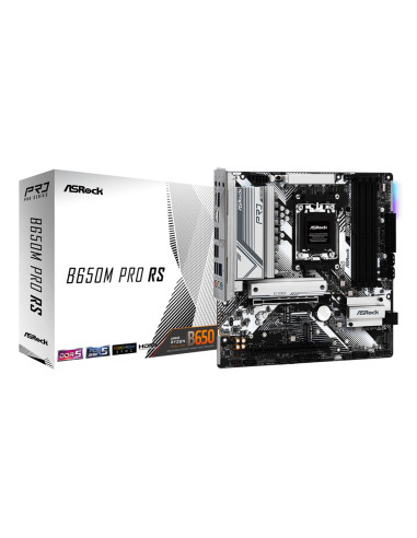 Mainboard, ASROCK, AMD B650, SAM5, Micro-ATX, Memory DDR5, Memory slots 4, 1xPCI-Express 3.0 16x, 1xPCI-Express 4.0 16x, 1xM.2,