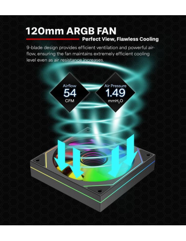 CASE FAN 120MM XPF120U.ARGB/12V XF076 XILENCE