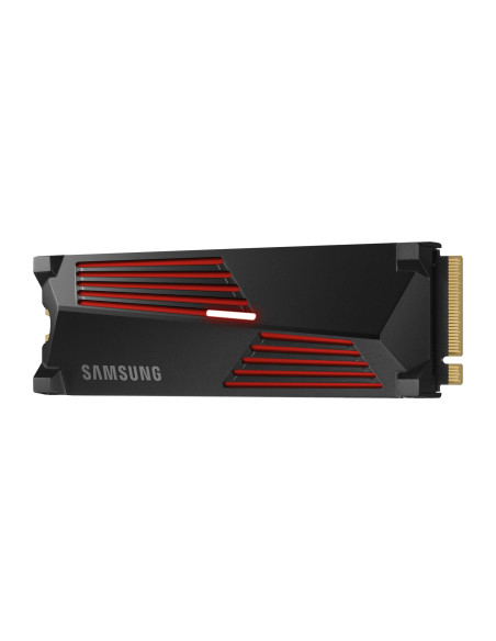 SSD, SAMSUNG, 990 PRO with Heatsink, 4TB, M.2, PCIe Gen4, NVMe, TLC, Write speed 6900 MBytes/sec, Read speed 7450 MBytes/sec, T