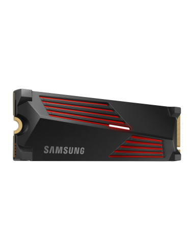 SSD, SAMSUNG, 990 PRO with Heatsink, 4TB, M.2, PCIe Gen4, NVMe, TLC, Write speed 6900 MBytes/sec, Read speed 7450 MBytes/sec, T