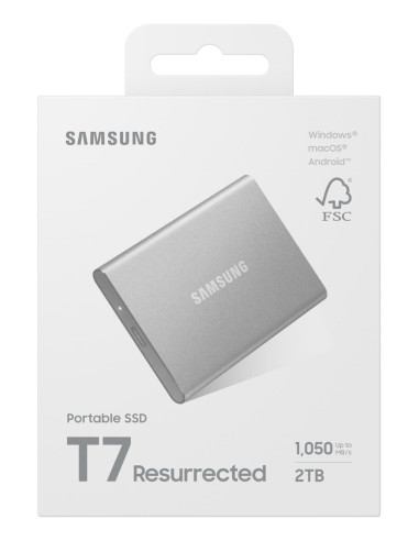 External SSD, SAMSUNG, Read speed 1050 MB/s, Write speed 1000 MB/s, 2000 GB, MU-PD2T0G/WW