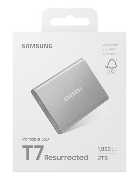 External SSD, SAMSUNG, Read speed 1050 MB/s, Write speed 1000 MB/s, 2000 GB, MU-PD2T0G/WW
